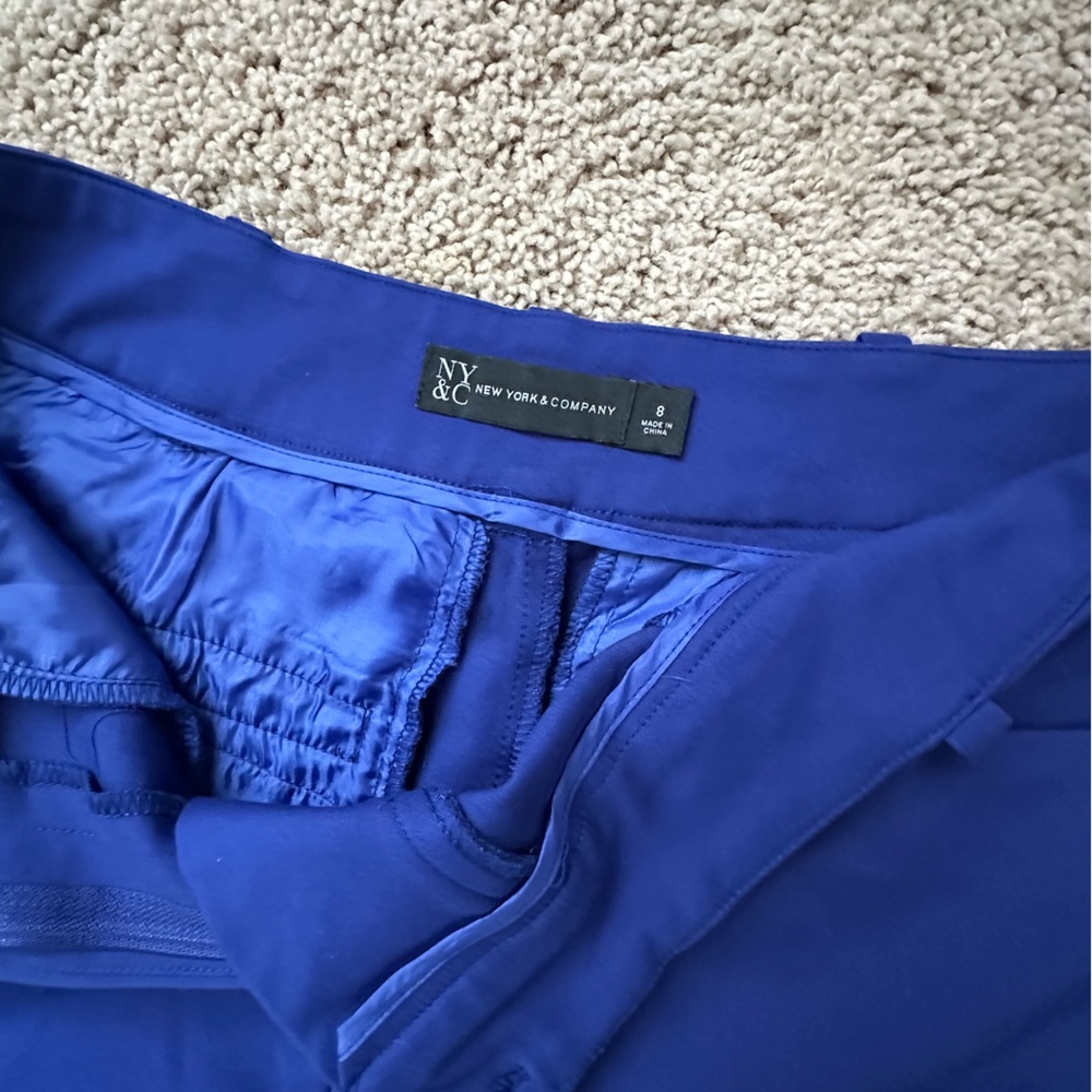 New York & Company Wide Leg Pants in Royal Blue NWOT - Picture 2 of 4